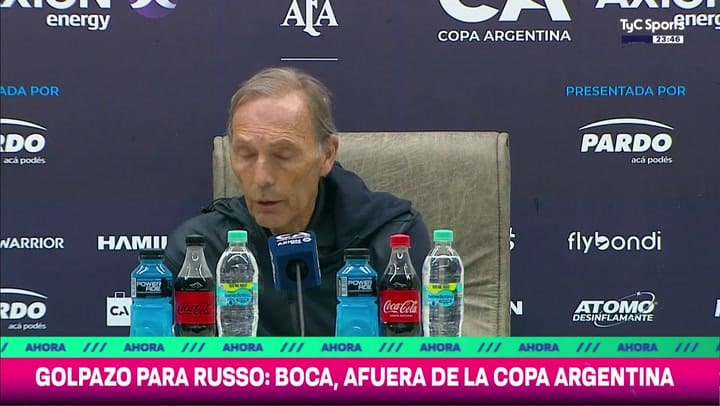 Miguel Ángel Russo tras la eliminación de Boca