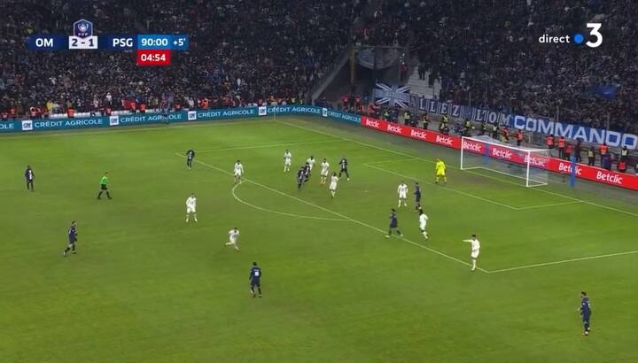 Lionel Messi terminó lesionado en la derrota del PSG ante Olympique de Marsella