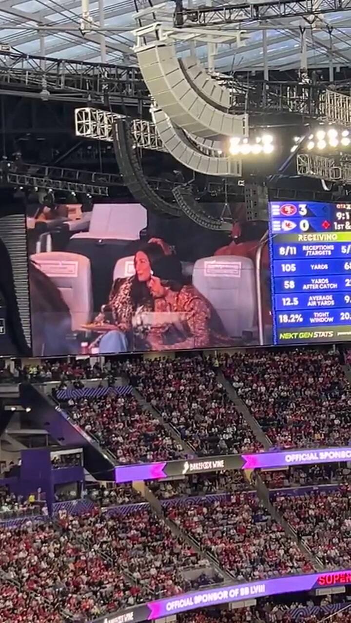 Justin y Hailey Bieber en el Super Bowl 2024