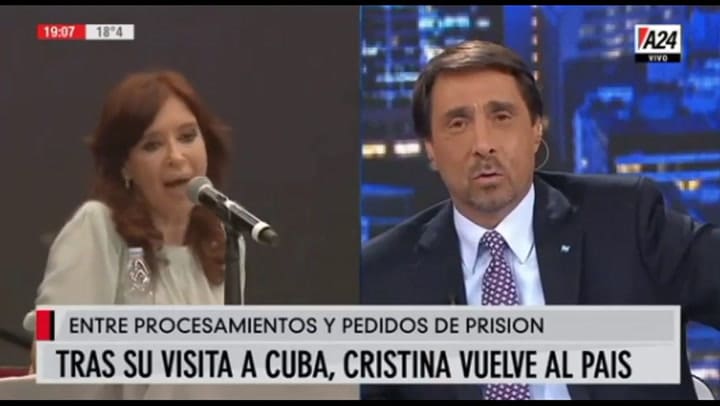 Eduardo Feinmann habló de la enfermedad de Florencia Kirchner - Fuente: A24
