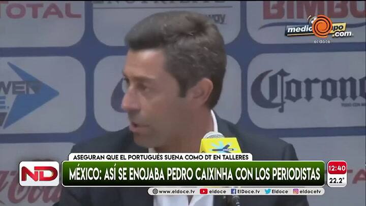 El enojo de Faria Caixinha con periodistas mexicanos