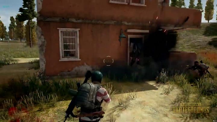 Una vista de cómo es la mecánica del PUBG
