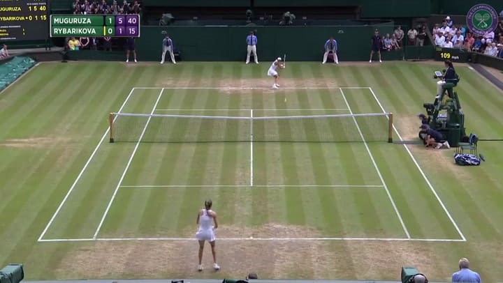 La española Garbiñe Muguruza alcanzó la final del torneo de Wimbledon