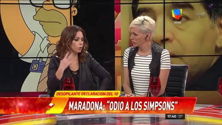 Homero Simpson le contestó a Maradona