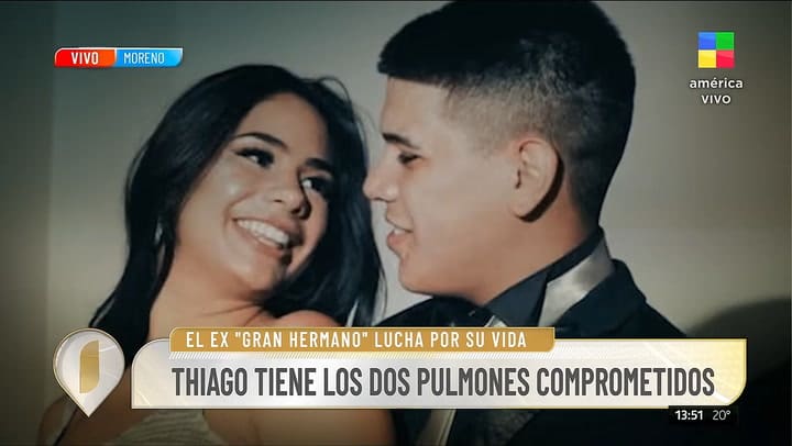 Se agravo el estado de salud de Thiago Medina: tiene sus pulmones comprometidos