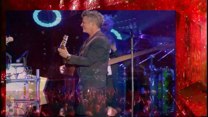 Alejandro Sanz con Vicente