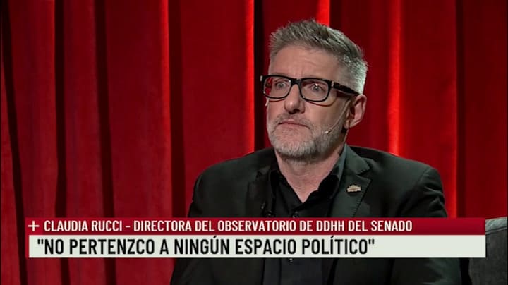 Claudia Rucci, con Luis Novaresio