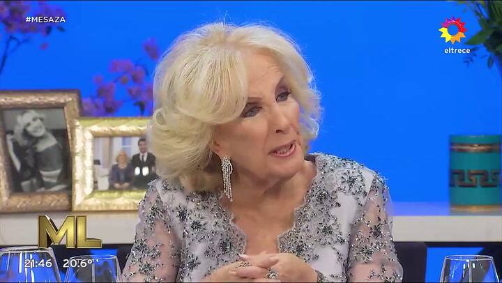 El enojo de Mirtha Legrand con Ludovica en la mesa: 'Nunca corrijas a una condutora'