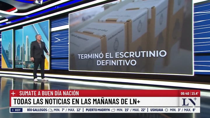 Termino el escrutinio definitivo