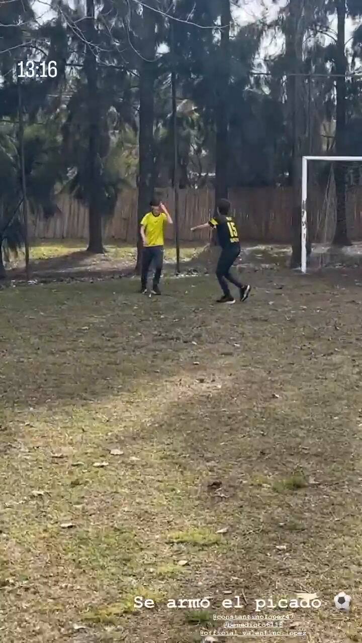 Maxi López compartió los momentos que pasa junto a sus hijos en la Argentina