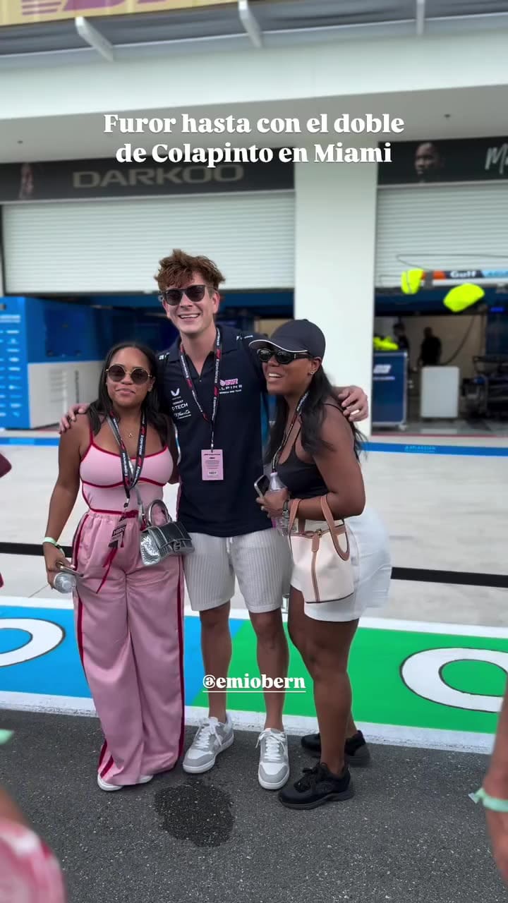 El doble de Franco Colapinto en Miami