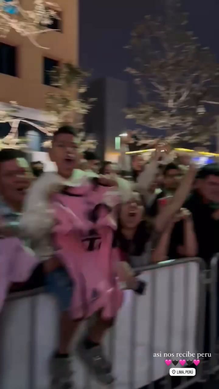 Los hinchas peruanos recibieron al Inter Miami