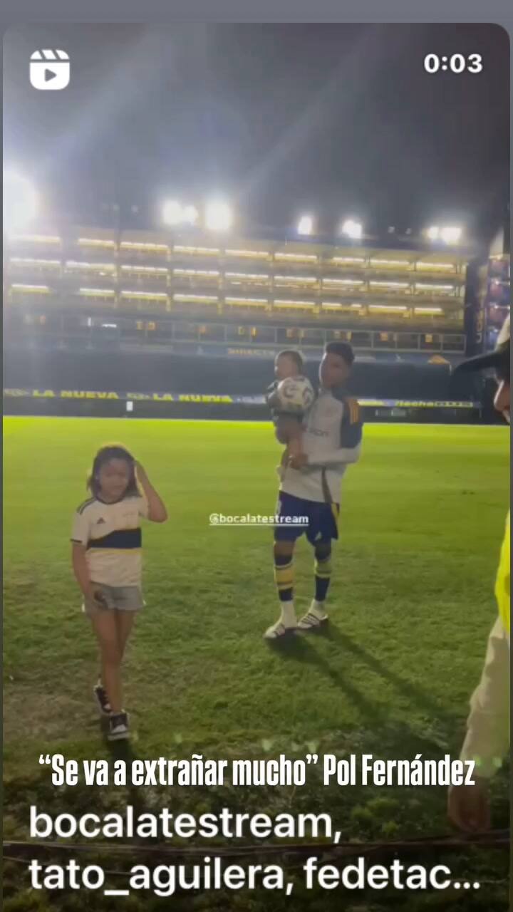 La despedida de Pol Fernández de Boca