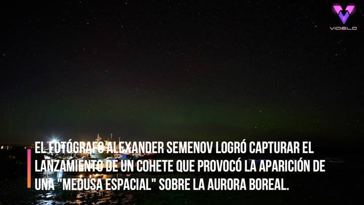 Medusa espacial: las curiosas imágenes tras el lanzamiento de un cohete