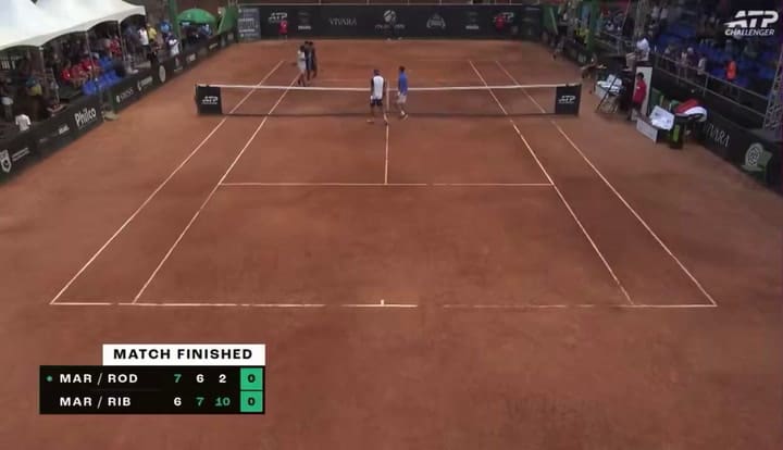 El gesto racista del tenista venezolano Luis David Martínez al finalizar el partido de dobles del ATP Challenger de Itajaí