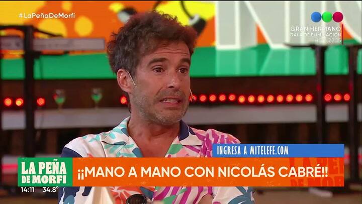 Nicolás Cabré se emocionó al recordar a su papá