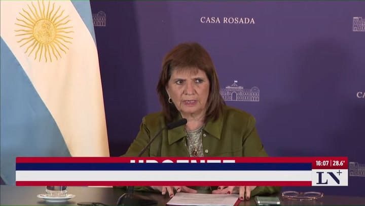 Patricia Bullrich presentó la "ley antibarras": para declararlas "organizaciones criminales"