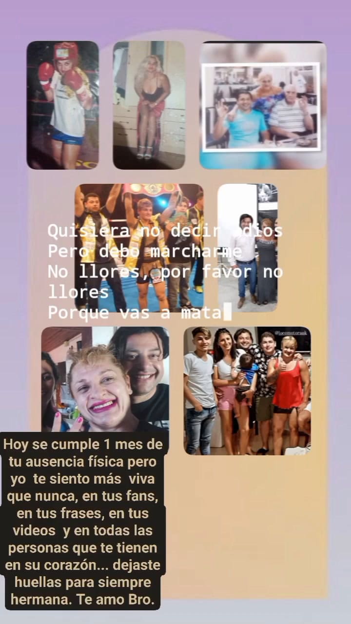 El posteo de Jesús Oliveras a un mes de la muerte de Alejandra "Locomotora" Oliveras