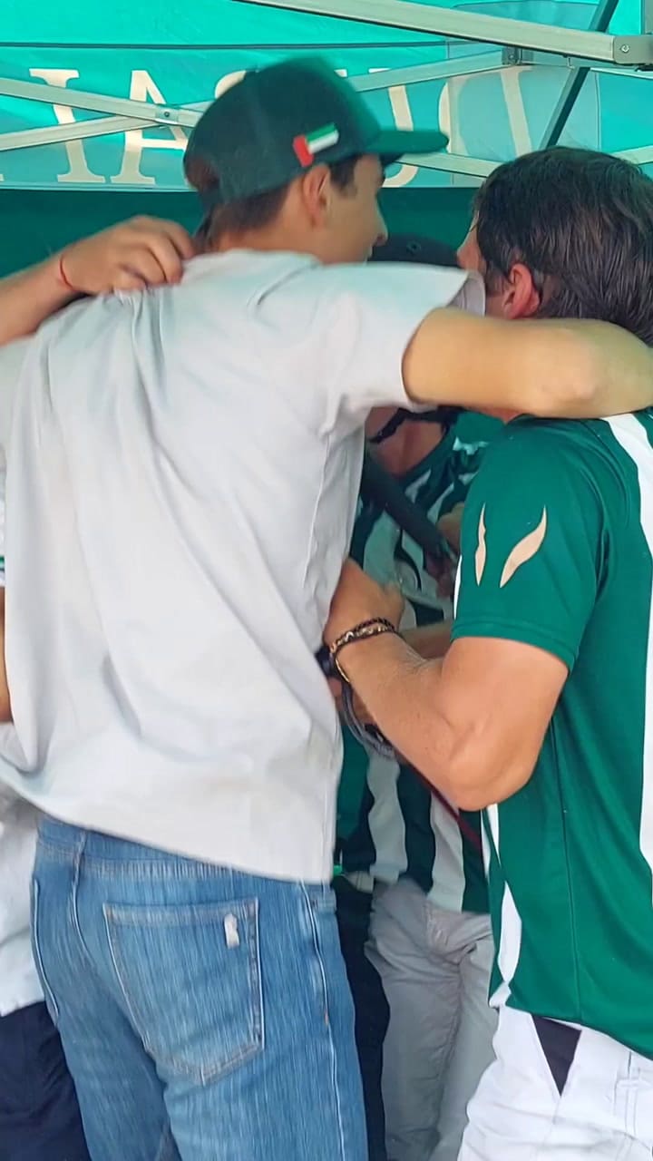 El festejo del campeón