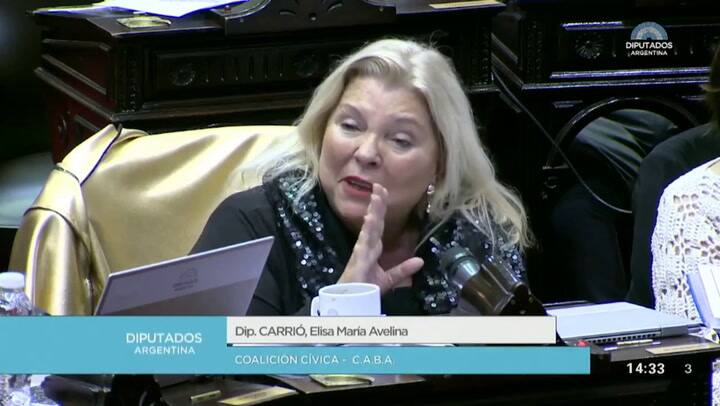 Elisa Carrió se refirió a sus dichos sobre De la Sota - Fuente: Télam