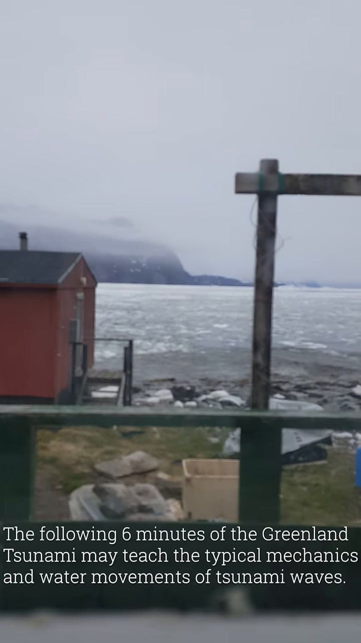 Un impactante video muestra un atroz tsunami en Groenlandia como nunca se vio