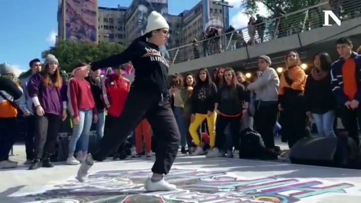 Sol Felchel, en el festival Buenos Aires Hip-Hop