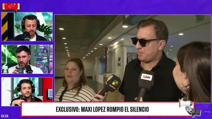Maxi López habló de su viaje relámpago a Europa