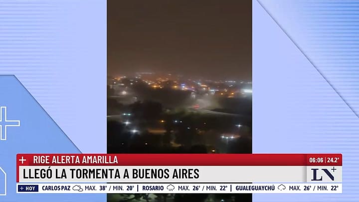 Tormentas en el AMBA: servicios interrumpidos, cortes de luz y arboles caidos