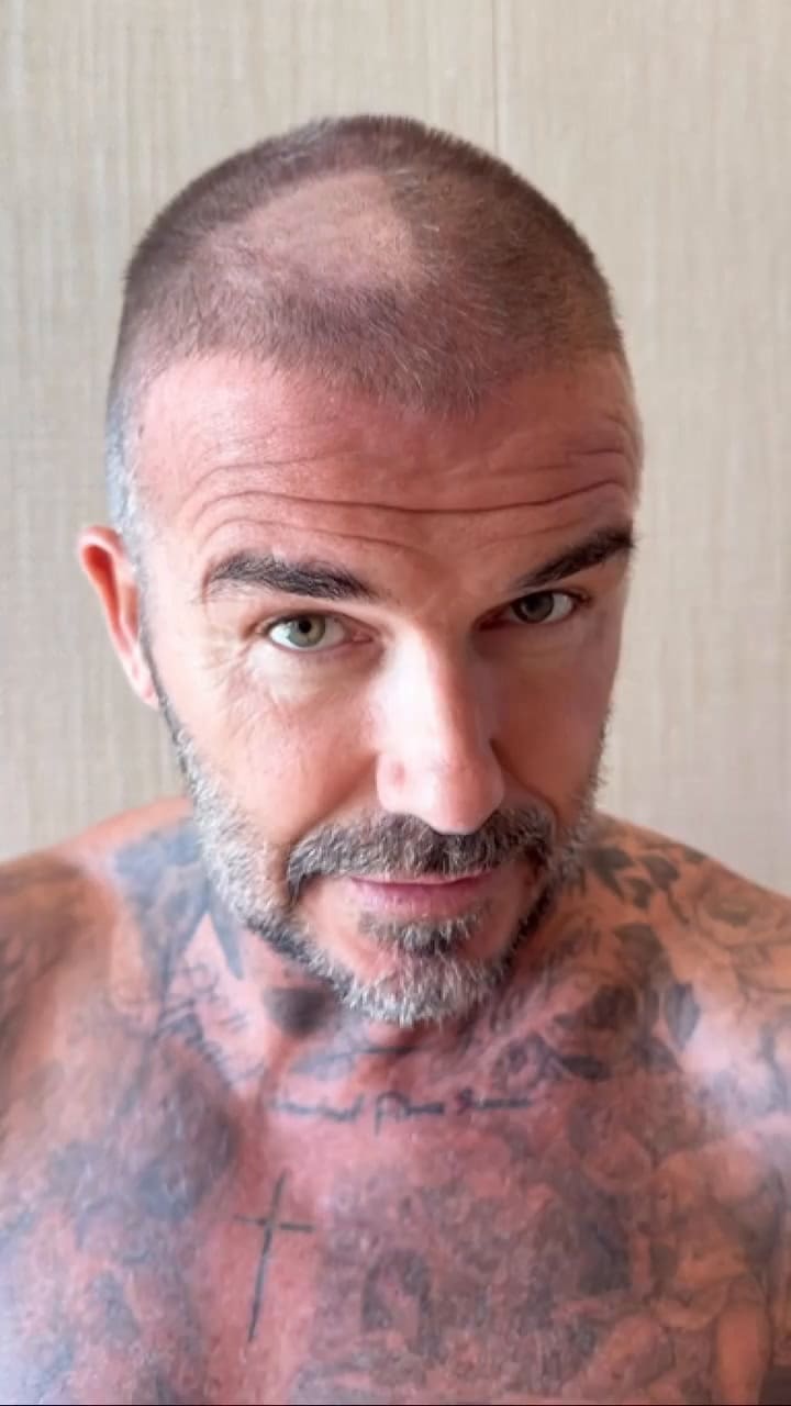 El nuevo look de David Beckham que despertó risas en Victoria, su esposa