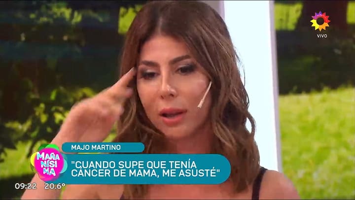 Majo Martino conto que le diagnosticaron cancer de mama