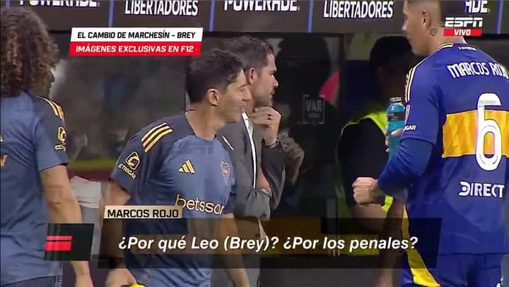 La inquietud de Rojo por el ingreso de Brey para los penales