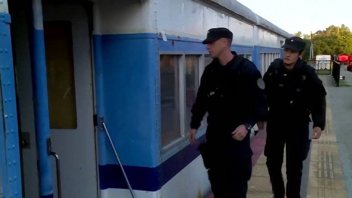 Prueba de la pistola Taser - Fuente: Ministerio de Seguridad