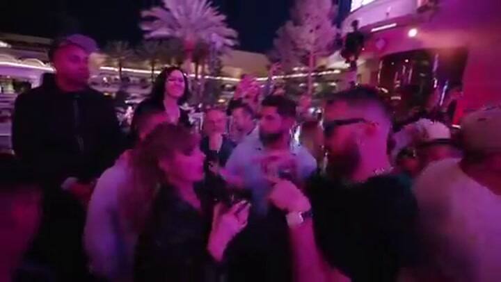 Taylor Swift y Travis Kelce en el after party
