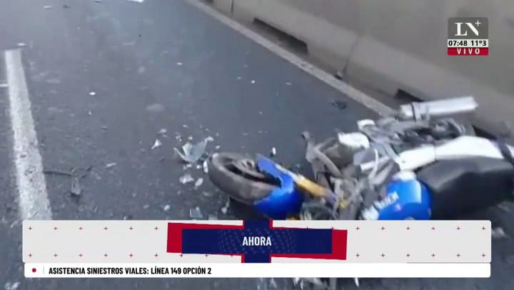 Choque en la Autopista Buenos Aires-La Plata: murió un motociclista