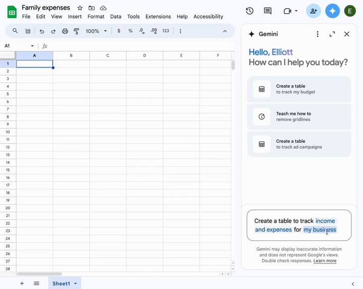 Las integración con Gmail y Docs ya funciona en Gemini 1.5