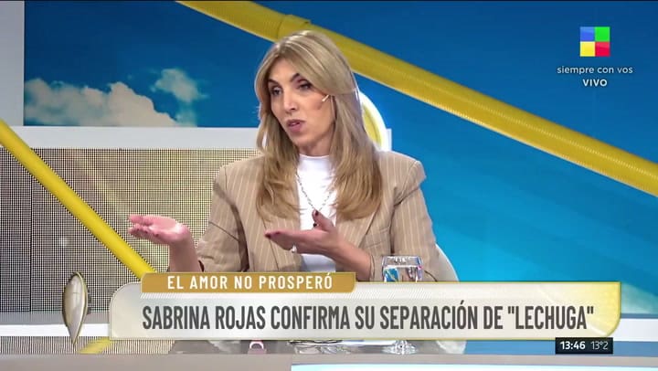 Sabrina Rojas confirmó su separación de Gabriel Liñares