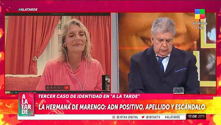 La reaccion de Rocio Marengo ante la noticia de una nueva hermana