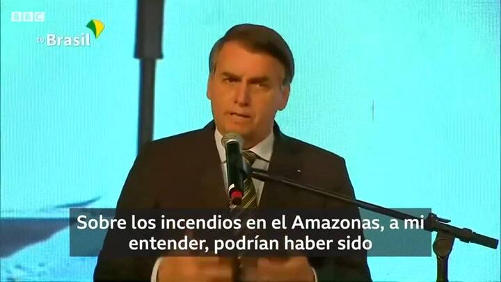 La respuesta de las ONG contra las acusaciones de Bolsonaro y los incendios. Fuente: BBC