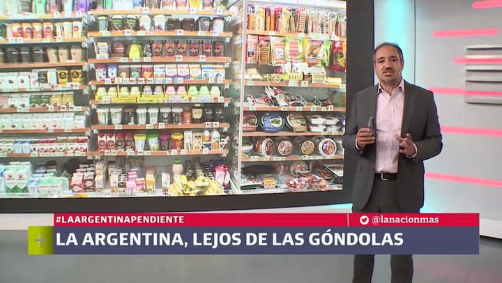 La Argentina, lejos de las góndolas
