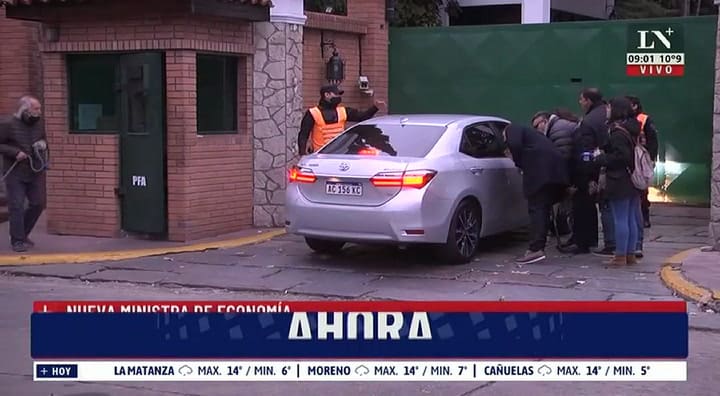 Silvina Batakis ya está en Olivos