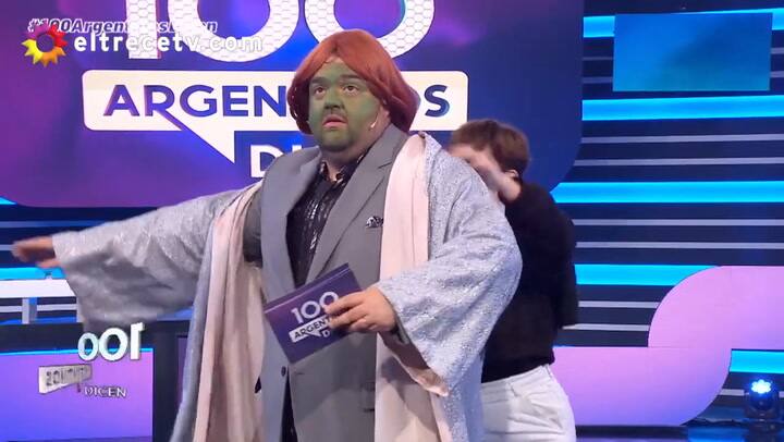 Darío Barassi se vistió como Fiona de Shrek en 100 argentinos dicen (eltrece) y las redes estallaron