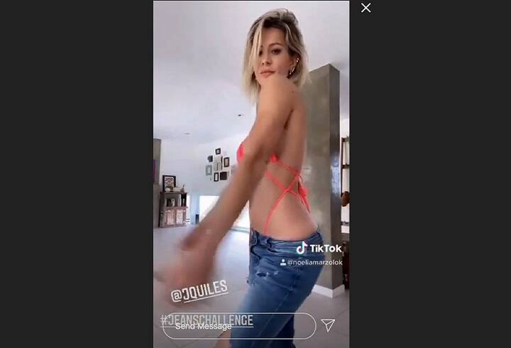 Noelia Marzol estrenó nuevo look con un jugado baile de tik tok