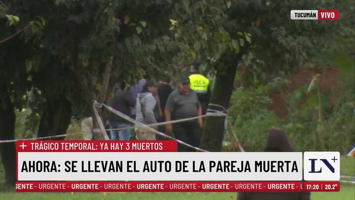Trágico Temporal Se Llevan El Auto De La Pareja Muerta