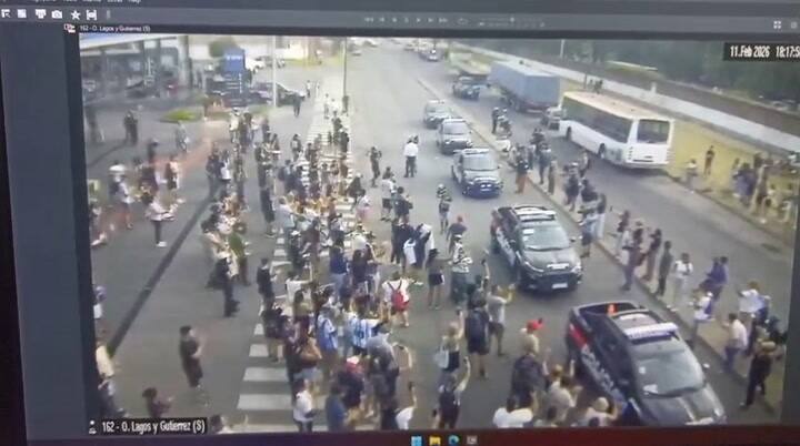 Policías se retiran de la movilización en Rosario