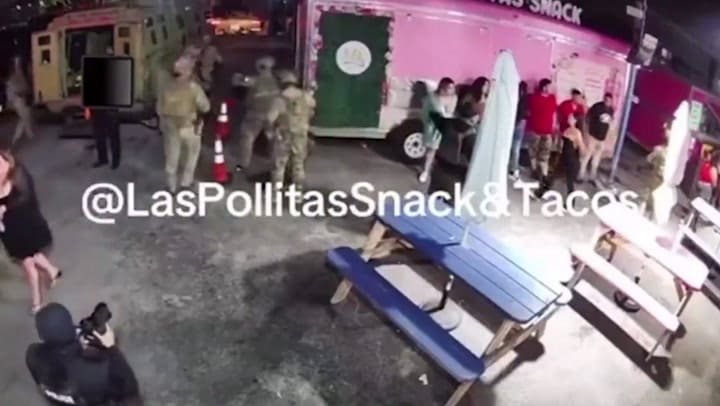 Operativo de las fuerzas federales contra el Tren de Aragua en San Antonio