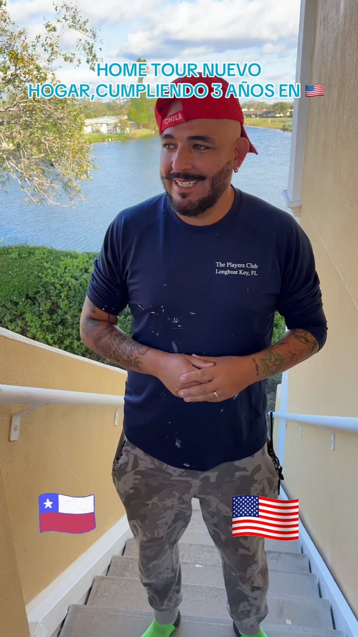 Emigró desde Chile y mostró la casa que rentó