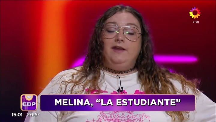 Ella Es Melina, “La Estudiante”, Y Es Una De Las Nuevas Participantes De #Cuestióndepeso.