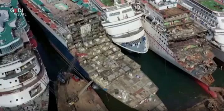 El cementerio de cruceros de Turquía