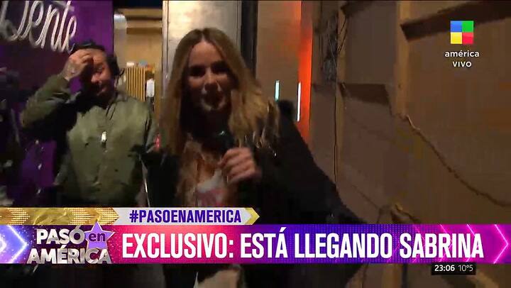Sabrina Rojas se quedo encerrada y llego tarde a su programa