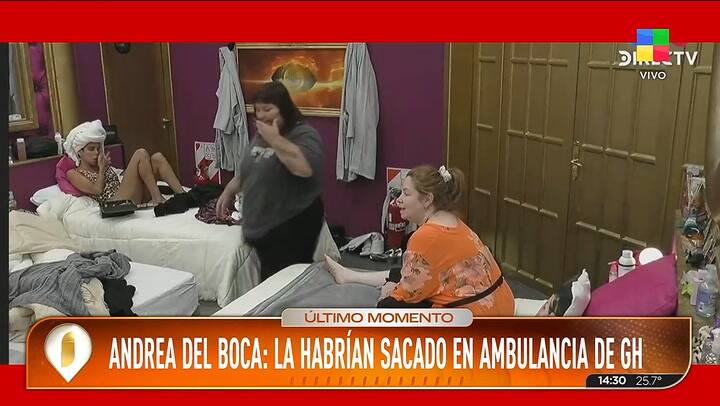 Andrea del Boca habria abandonado Gran Hermano por un problema de salud